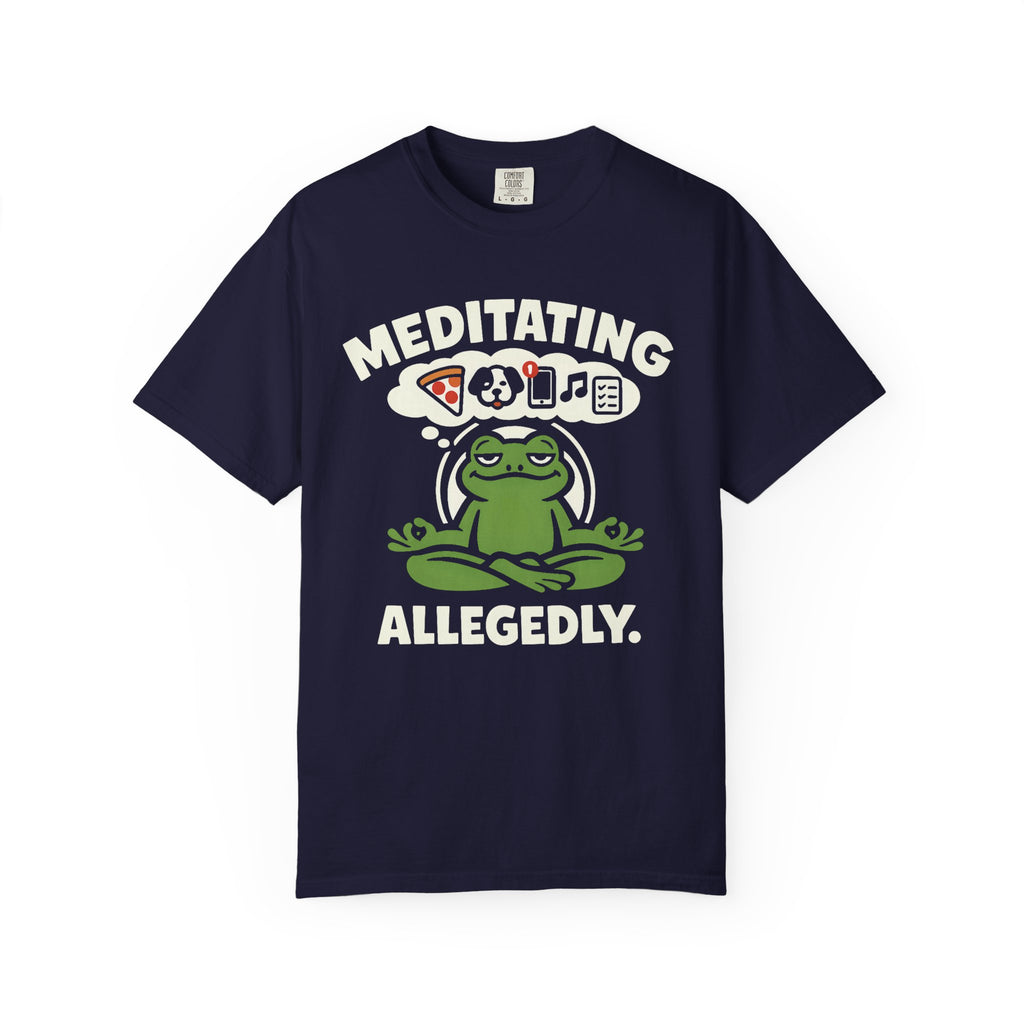 Meditating Allegedly Frog T-Shirt