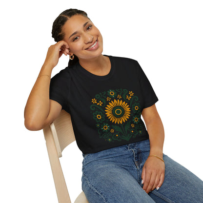 Folk Art Sunflower T-Shirt