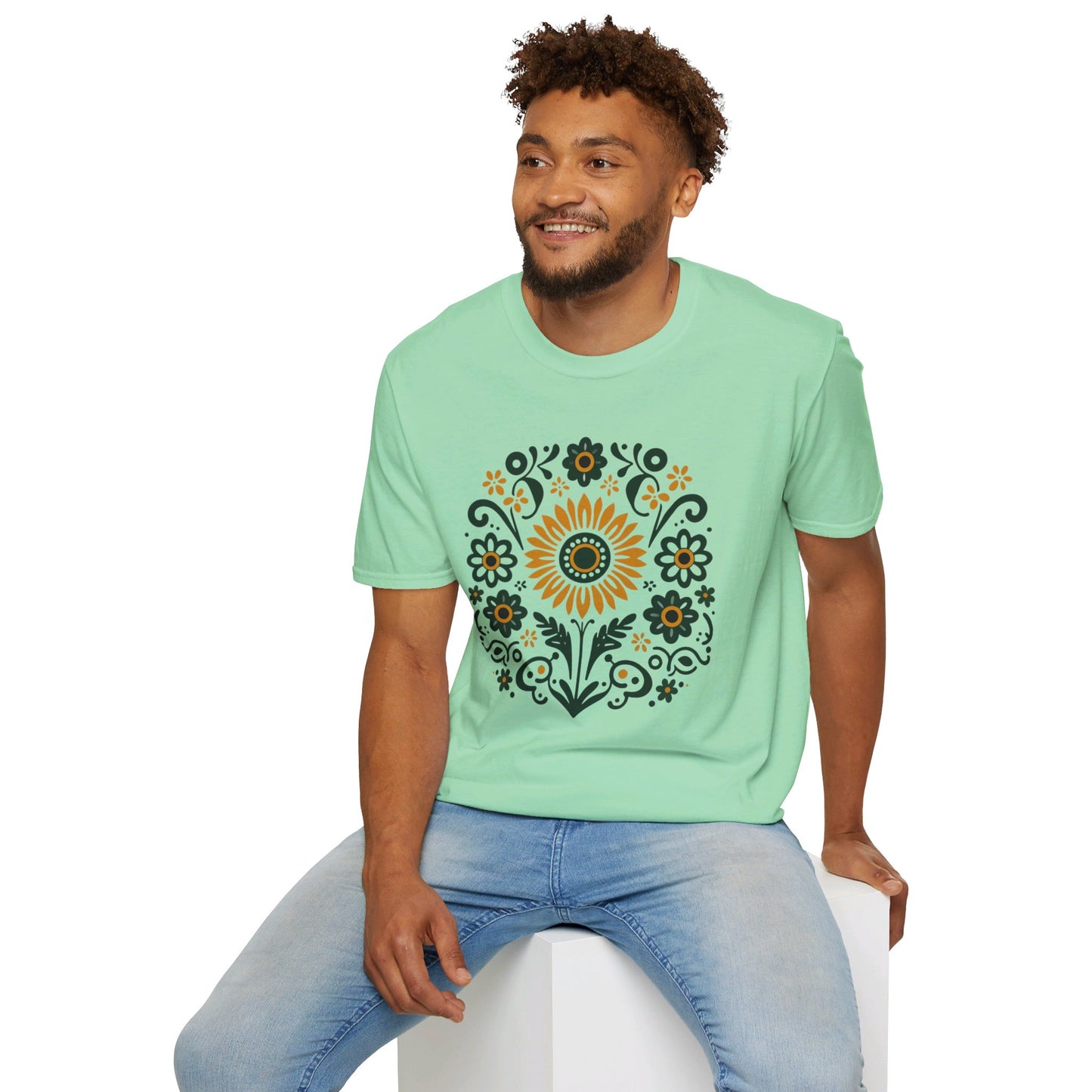 Folk Art Sunflower T-Shirt