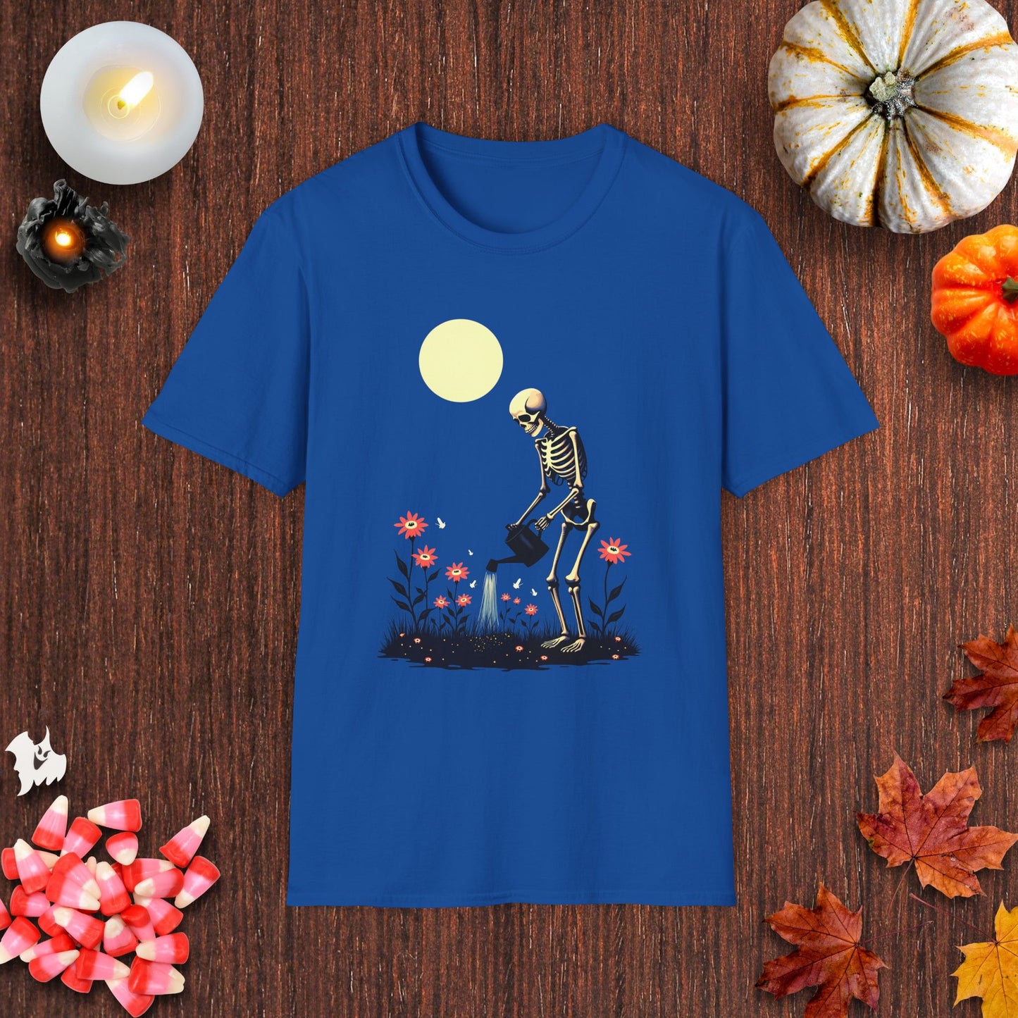 Skeleton's Lunar Watering T-Shirt