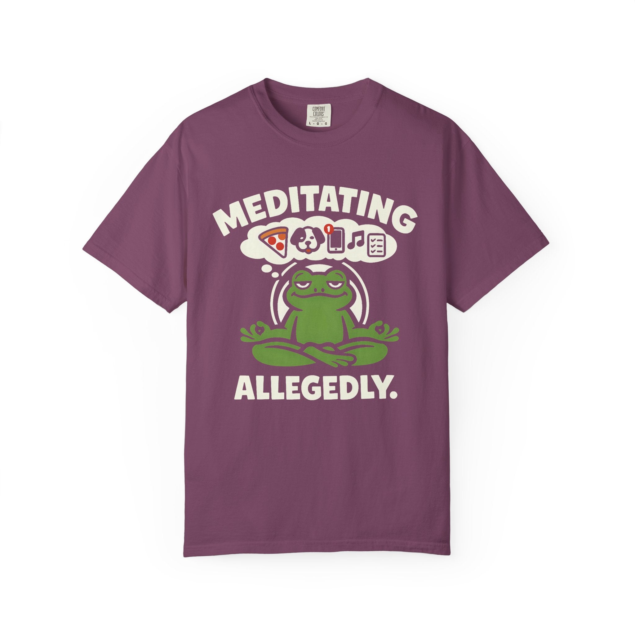 Meditating Allegedly Frog T-Shirt