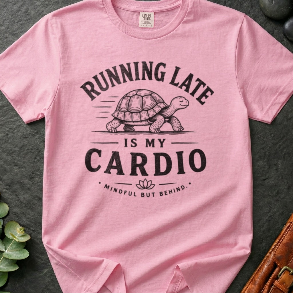 rooted-avenue-94301443-28d8-4b79-b9a6-2ab6b68abb60-136. Running Late Is My Cardio_Running Late Is My Cardio - Blossom - Mockup Style 4 (Final 2) - CC Mockup.png_0000_compressed.jpg