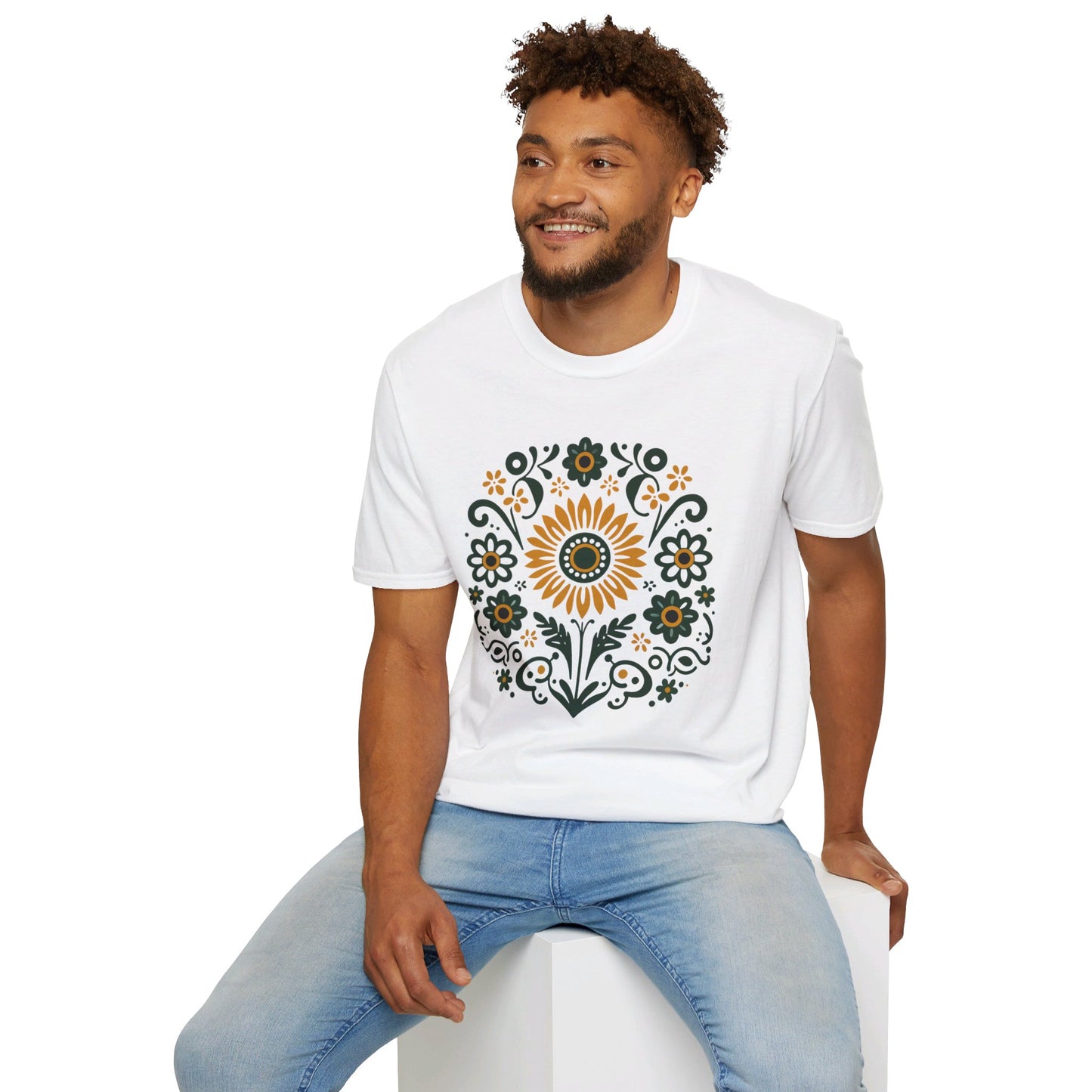 Folk Art Sunflower T-Shirt