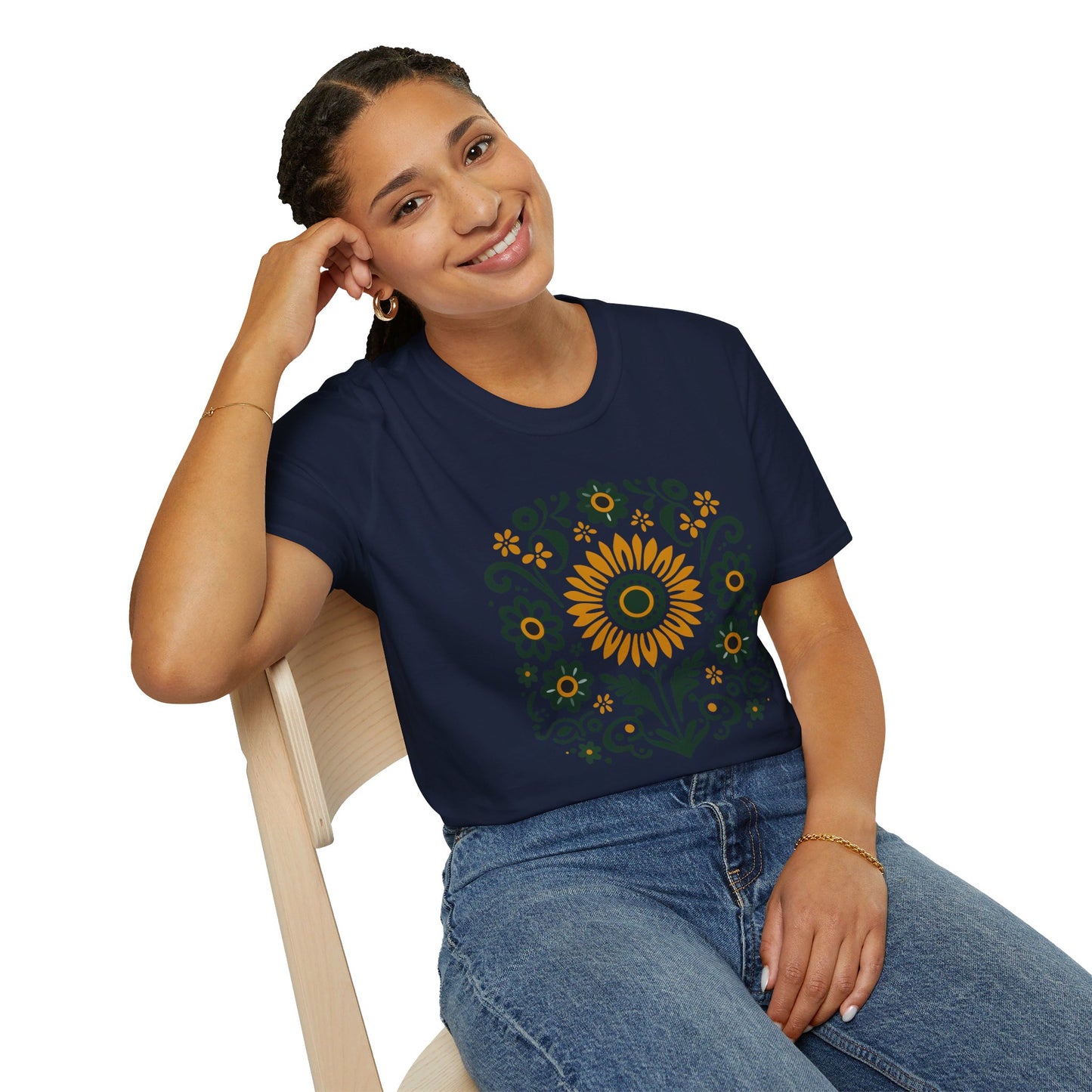 Folk Art Sunflower T-Shirt