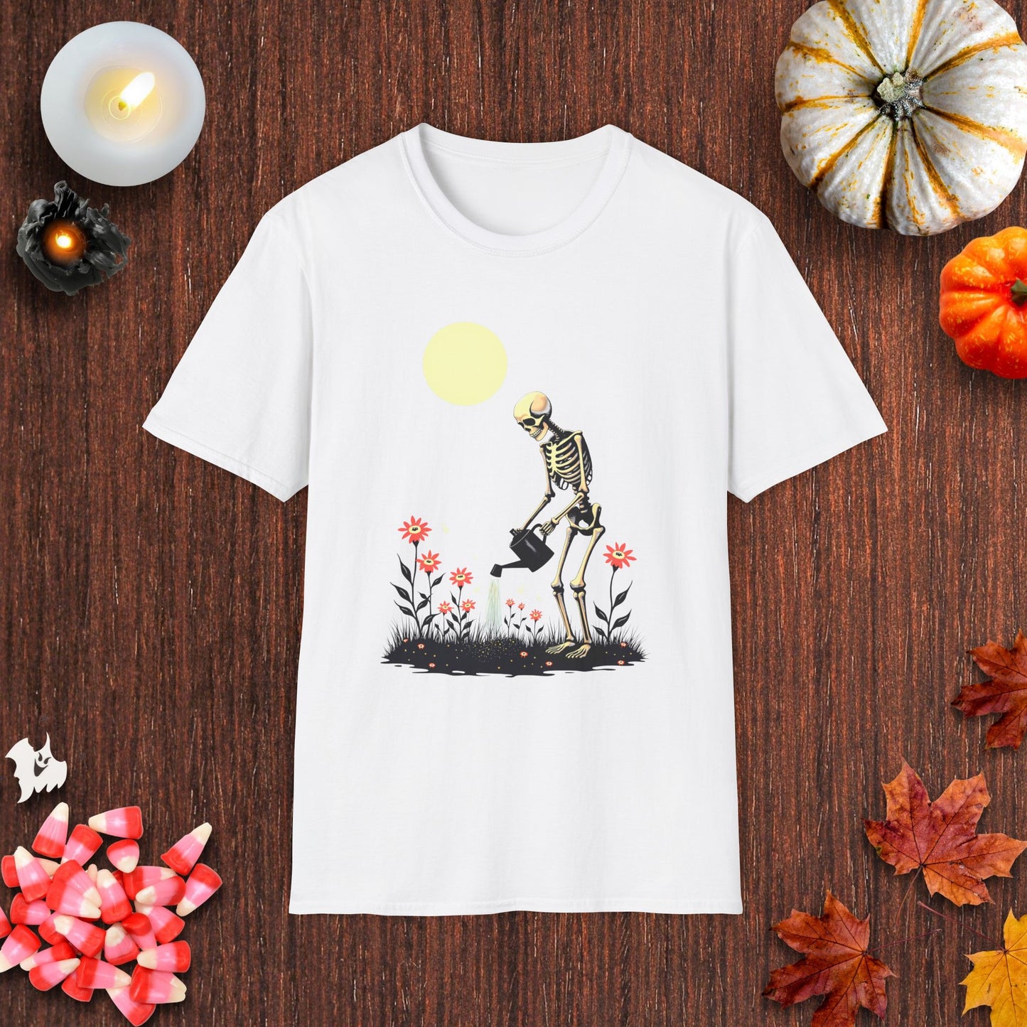 Skeleton's Lunar Watering T-Shirt