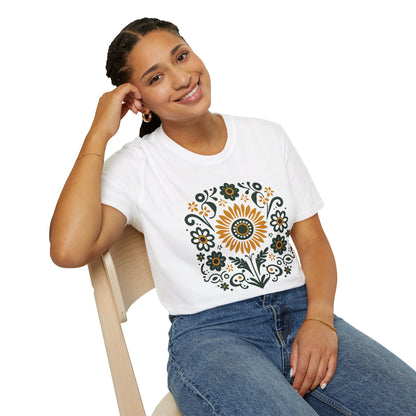 Folk Art Sunflower T-Shirt