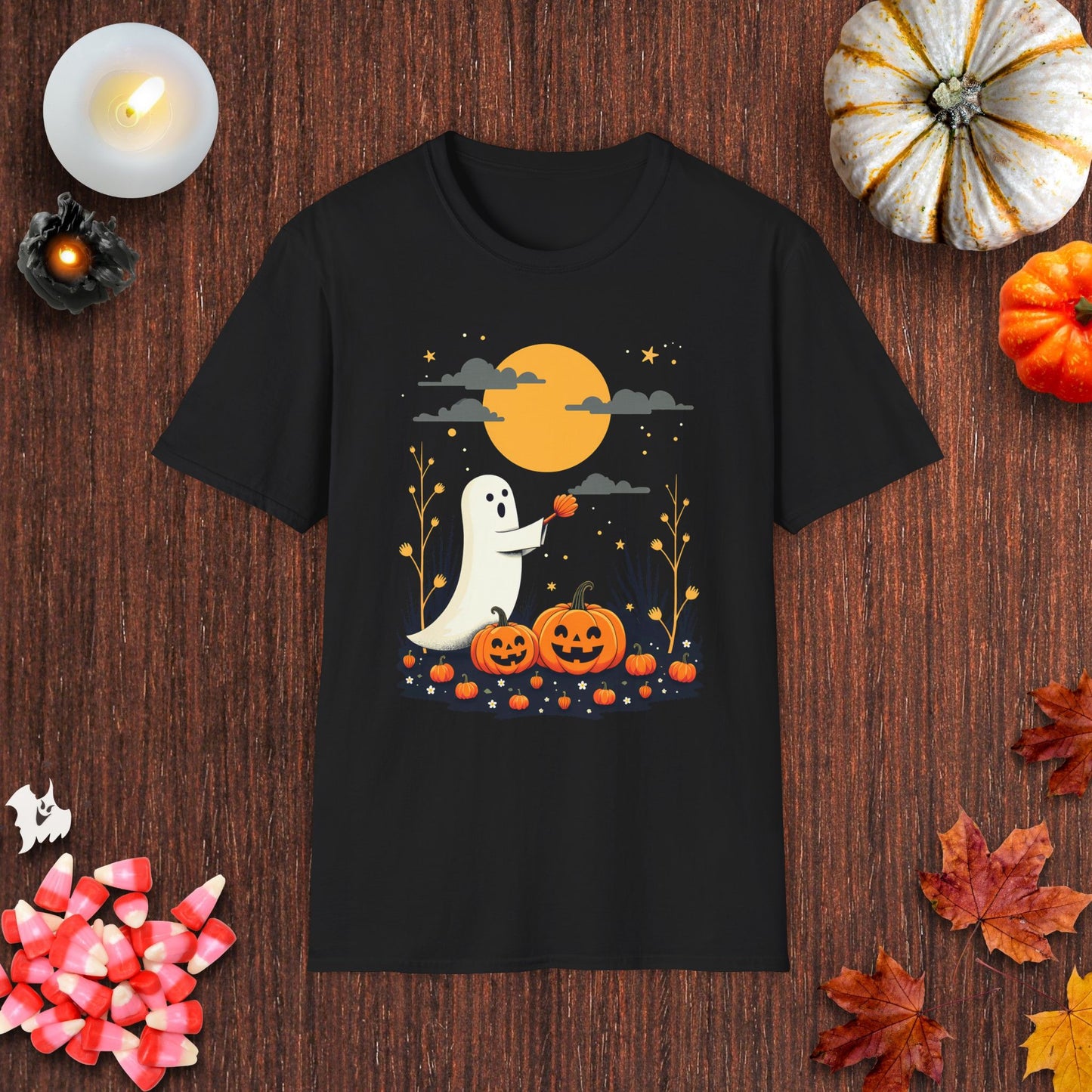 Full Moon Pumpkin Spirits T-Shirt