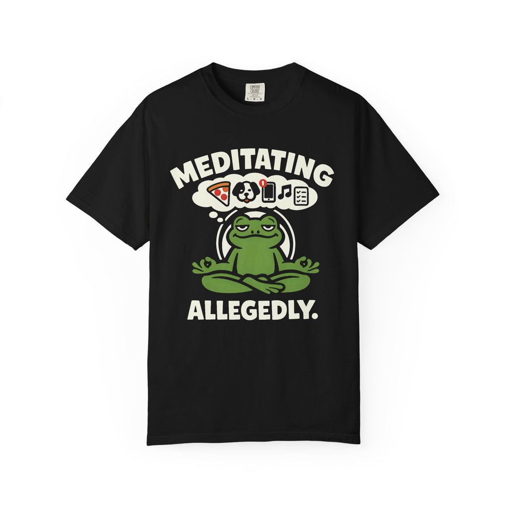 Meditating Allegedly Frog T-Shirt