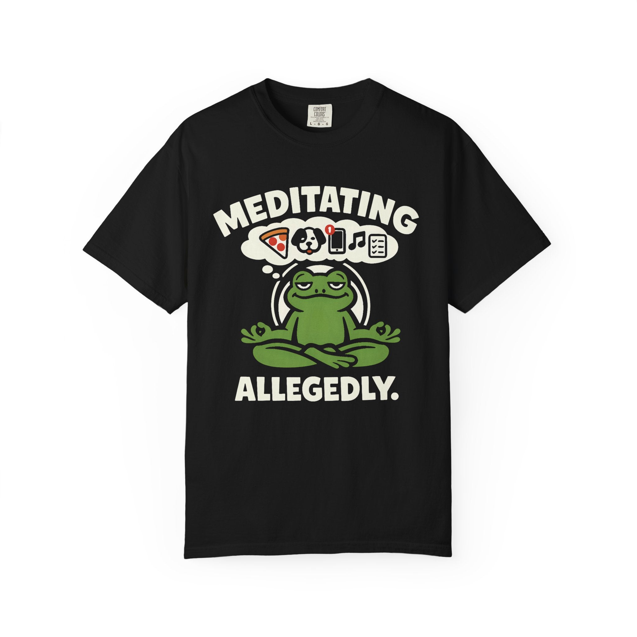 Meditating Allegedly Frog T-Shirt