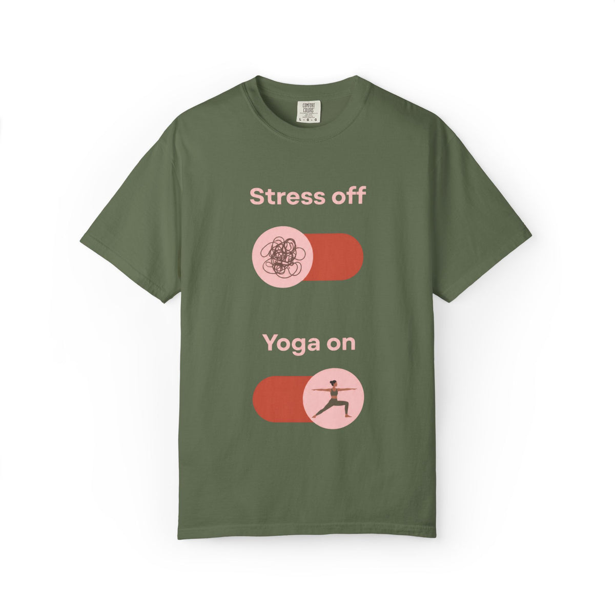 Stress off, Yoga on T-Shirt