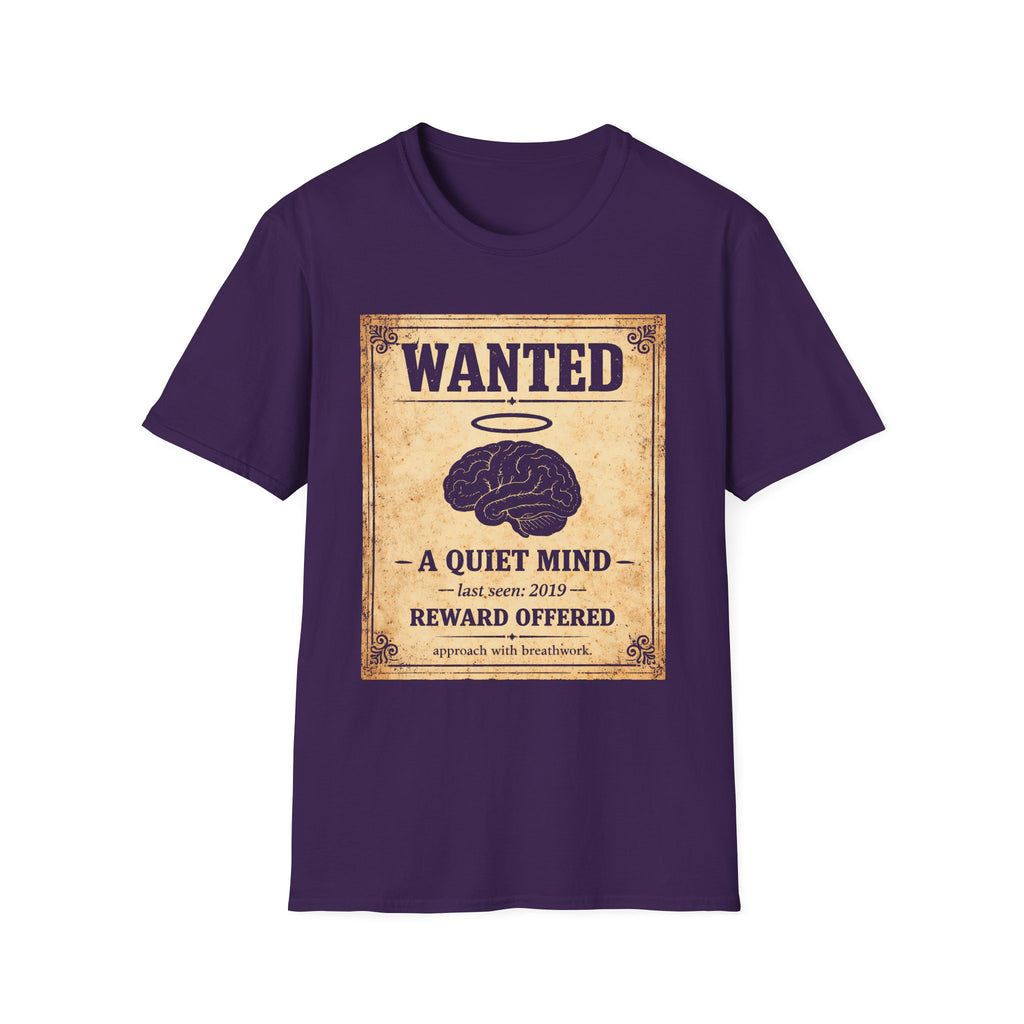 Wanted "A Quiet Mind" Poster T-Shirt