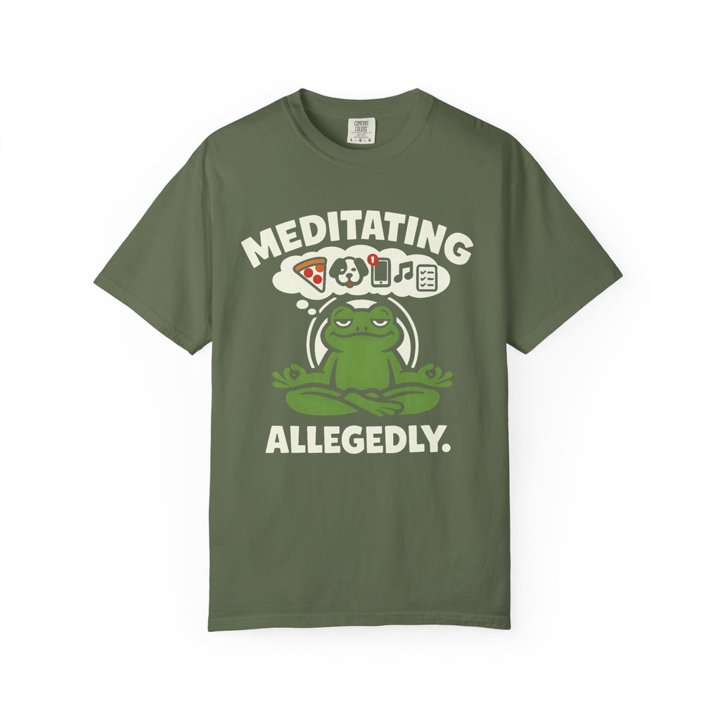 Meditating Allegedly Frog T-Shirt