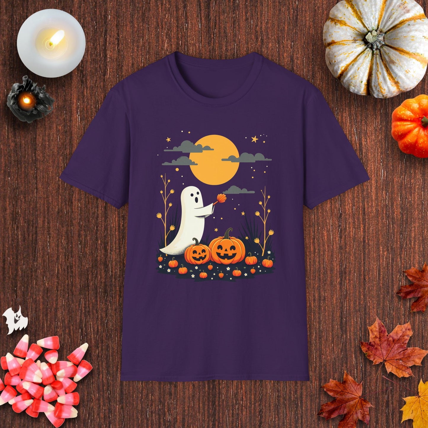 Full Moon Pumpkin Spirits T-Shirt