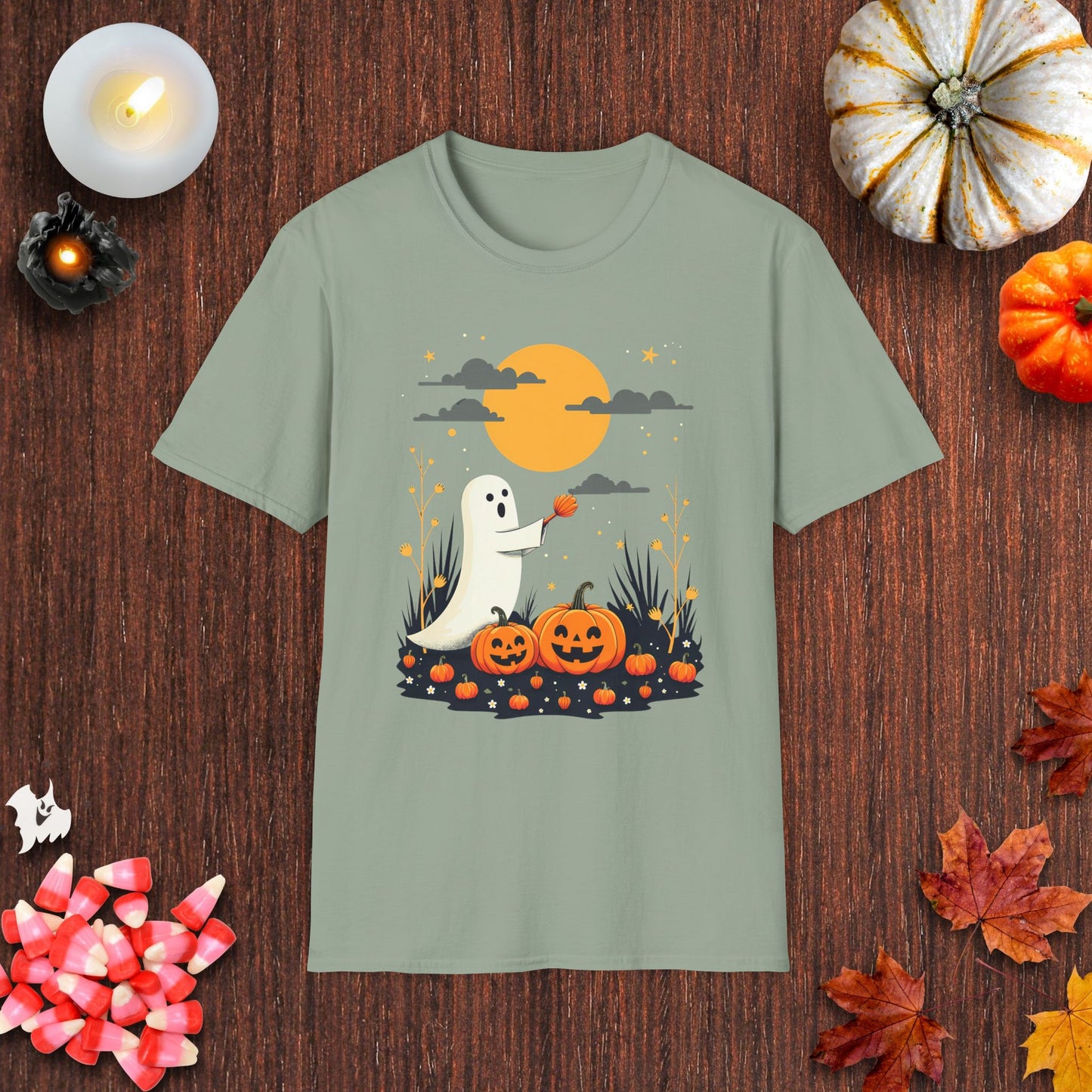 Full Moon Pumpkin Spirits T-Shirt