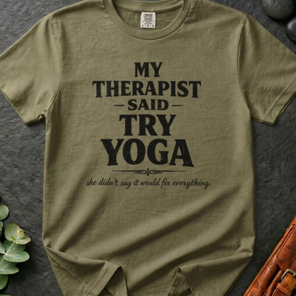 rooted-avenue-3b945d97-43f2-4935-93c5-84fef5922bbb-53. My Therapist Said Try Yoga_My Therapist Said Try Yoga - Khaki - Mockup Style 4 (Final) - CC Mockup.png_0000_compressed.jpg