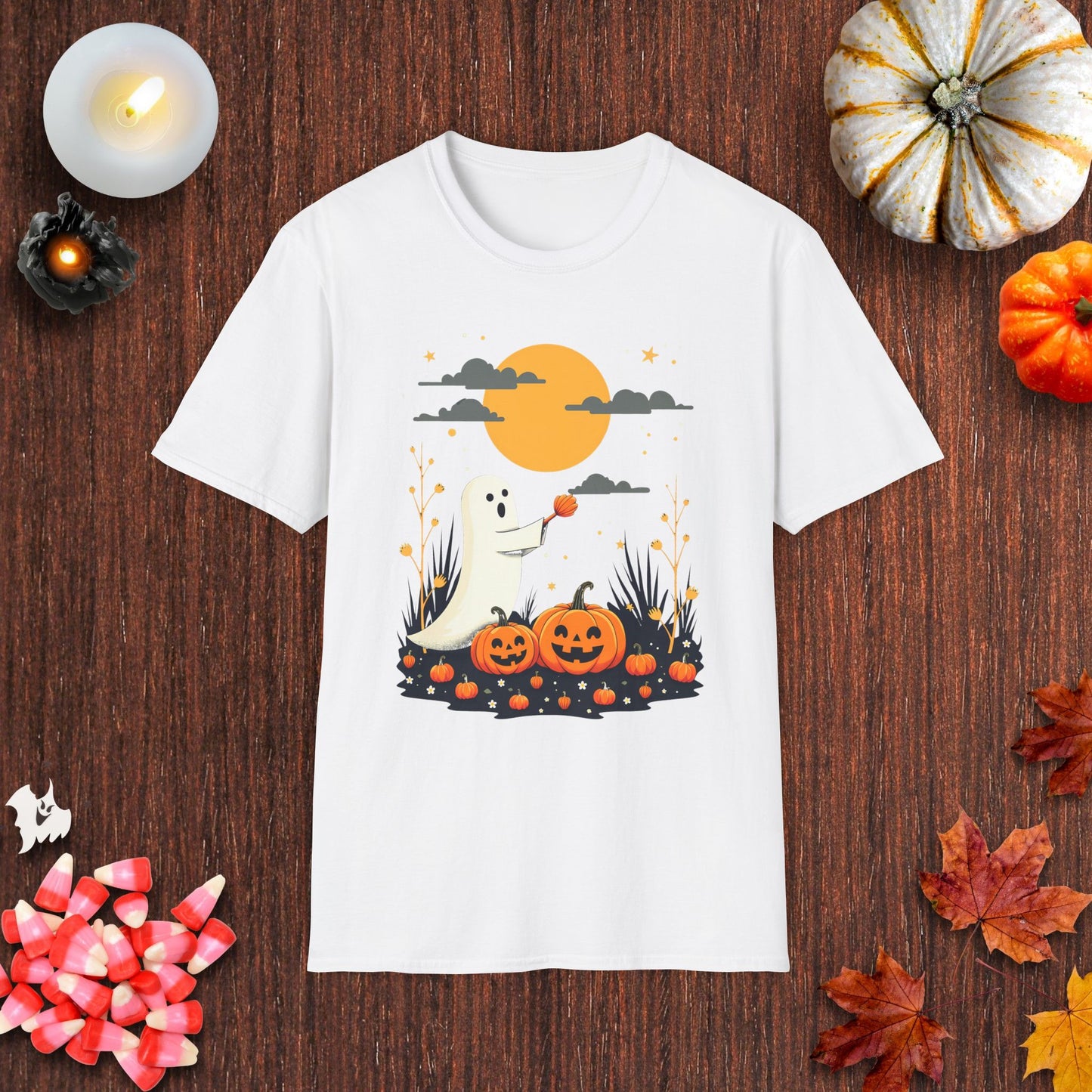 Full Moon Pumpkin Spirits T-Shirt