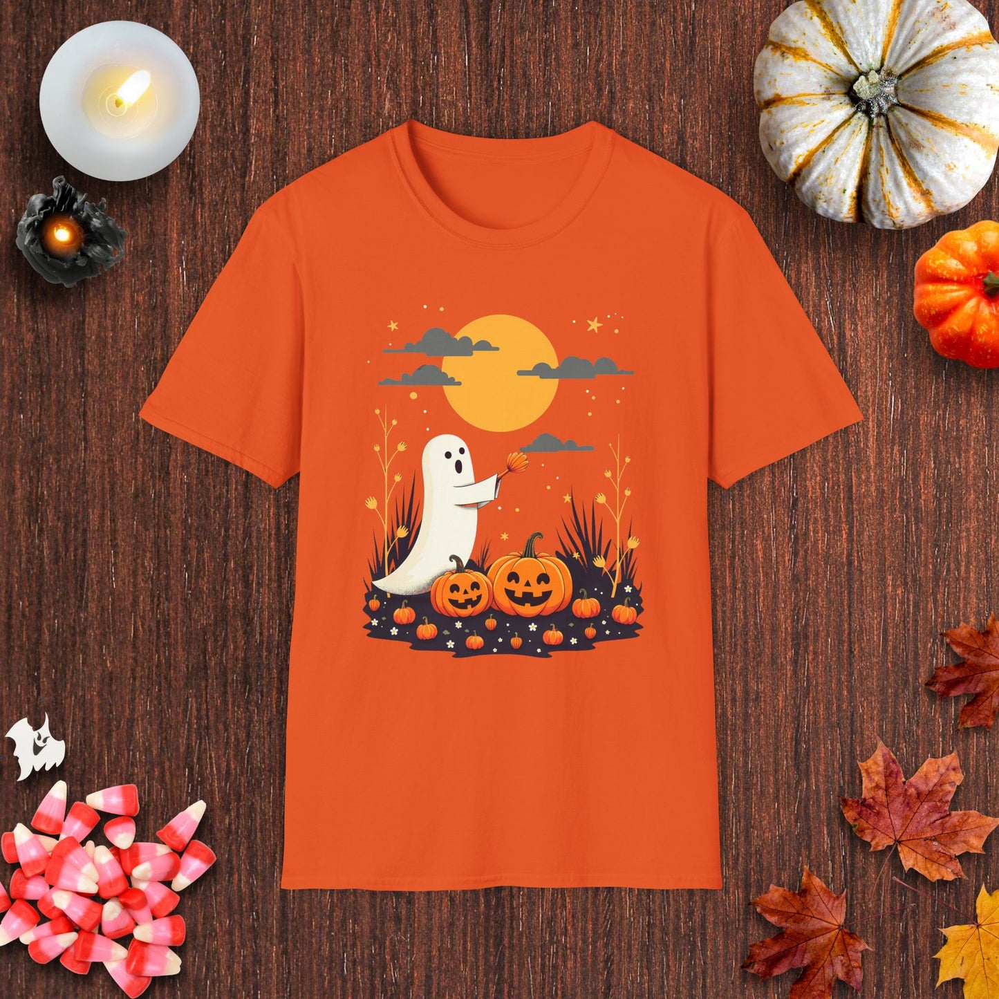 Full Moon Pumpkin Spirits T-Shirt