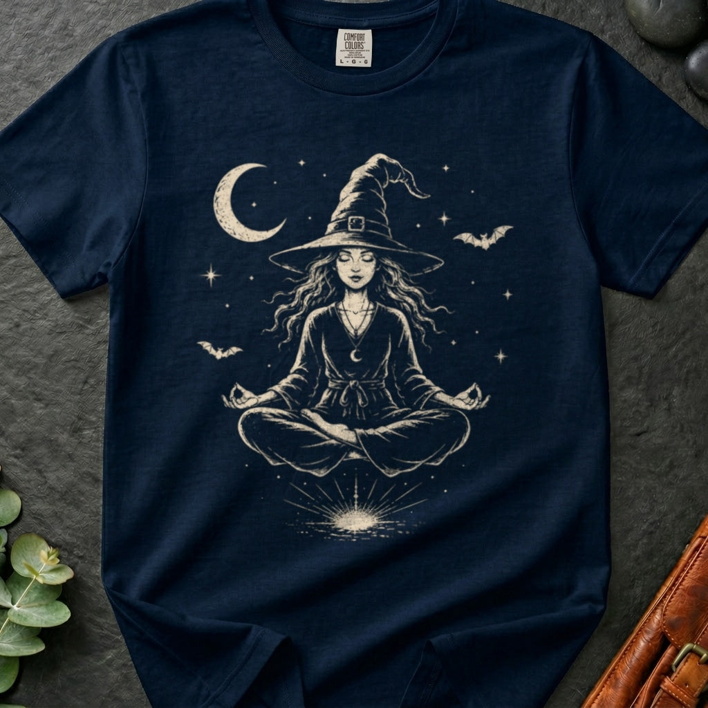 rooted-avenue-98b88061-0c79-4291-b361-2e6a94244ada-8. Meditating Witch_Meditating Witch - NAVY - Mockup Style 4 (Final 2) - CC Mockup.png_0000_compressed.jpg