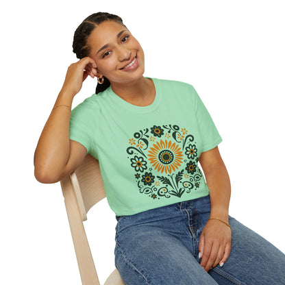 Folk Art Sunflower T-Shirt