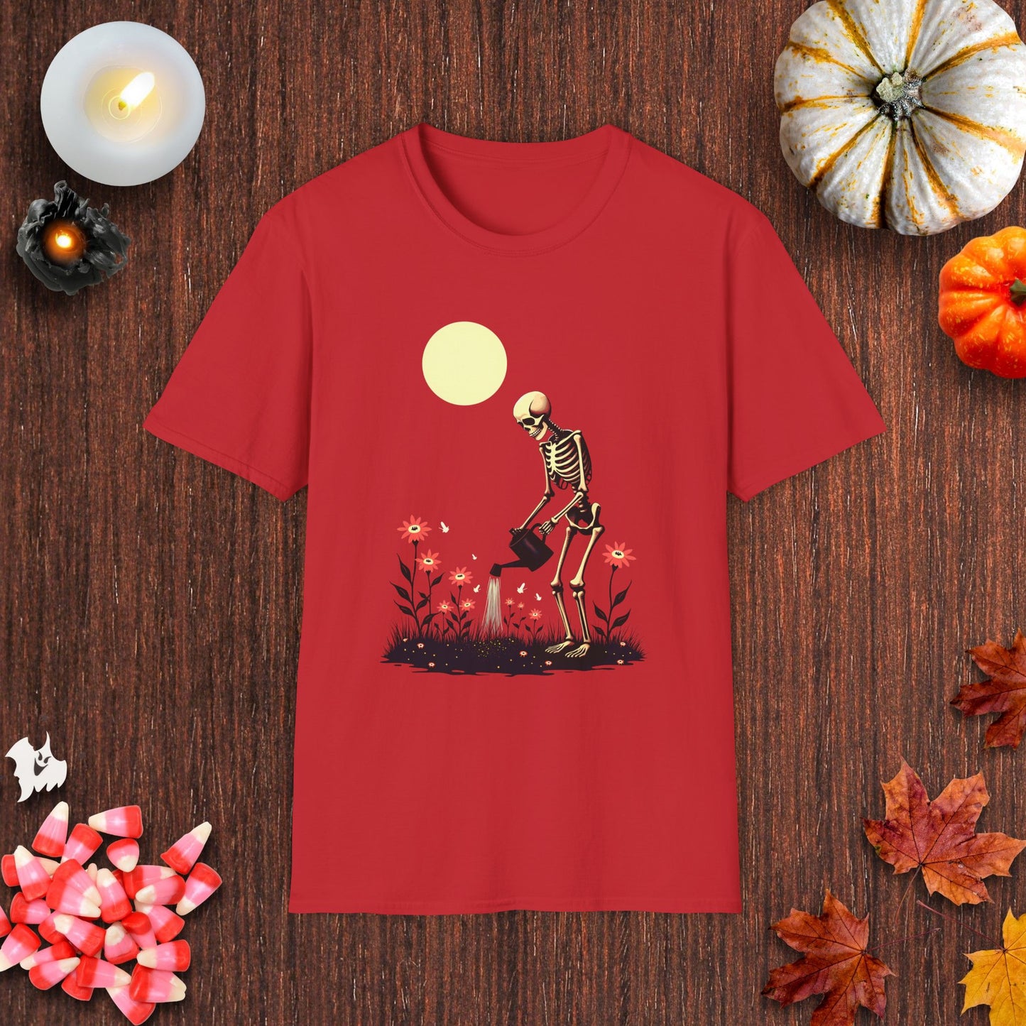 Skeleton's Lunar Watering T-Shirt