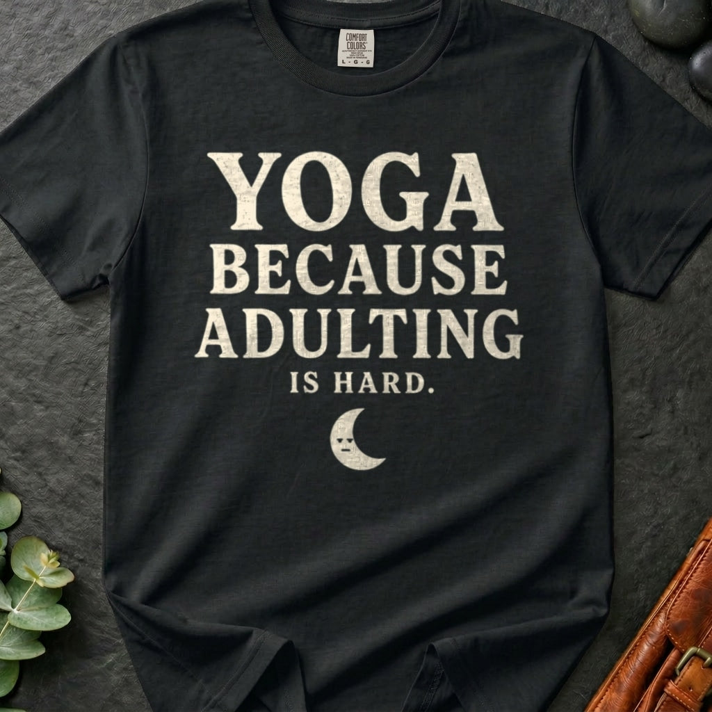 rooted-avenue-d0d7f076-c3b0-4183-b6d9-090d4976ad3f-95. Yoga Because Adulting is Hard_Yoga Because Adulting is Hard - Black - Mockup Style 4 (Final 2) - CC Mockup.png_0000_compressed.jpg