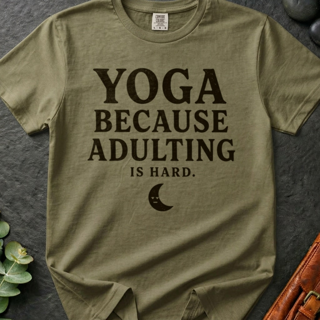 rooted-avenue-4772aa36-a028-454c-984d-66512e87399b-95. Yoga Because Adulting is Hard_Yoga Because Adulting is Hard - Khaki - Mockup Style 4 (Final 2) - CC Mockup.png_0000_compressed.jpg