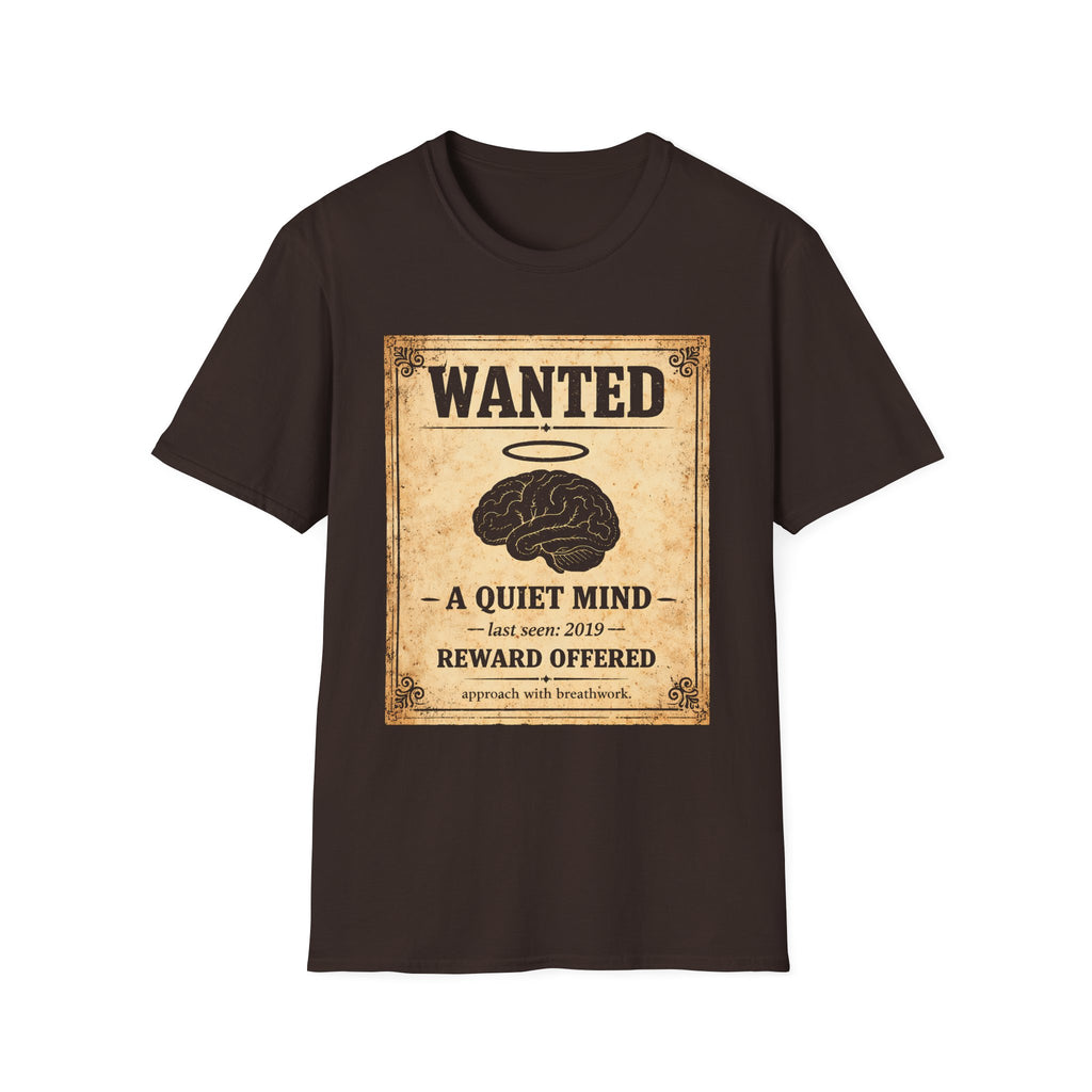 Wanted "A Quiet Mind" Poster T-Shirt