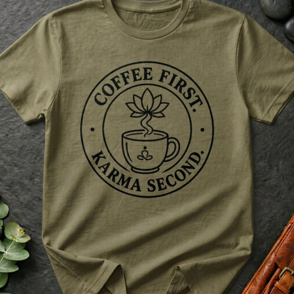 Coffee First Karma Second T-Shirt