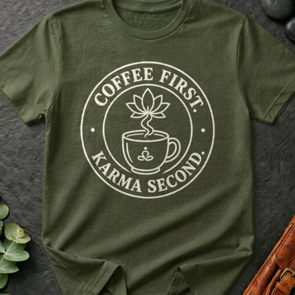 Coffee First Karma Second T-Shirt