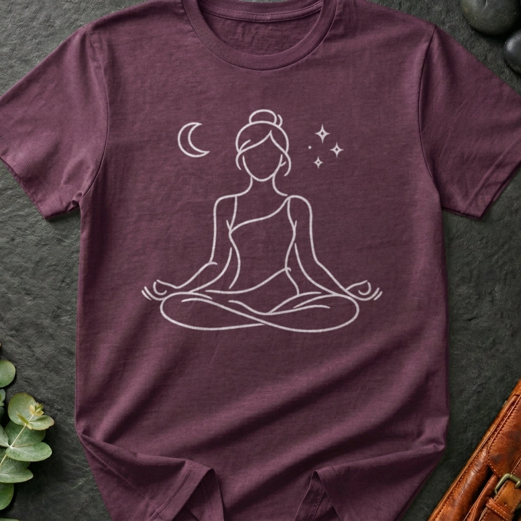 Crescent Moon Meditation T-Shirt