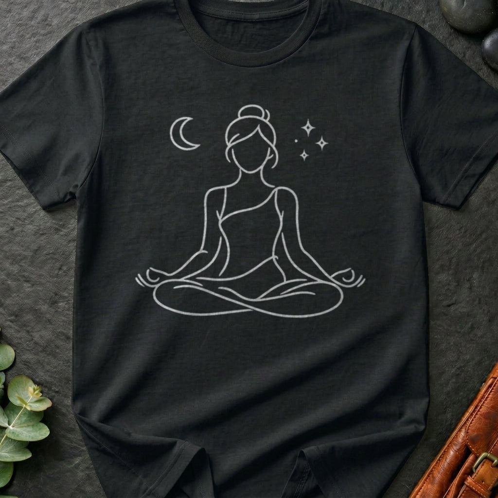 Crescent Moon Meditation T-Shirt
