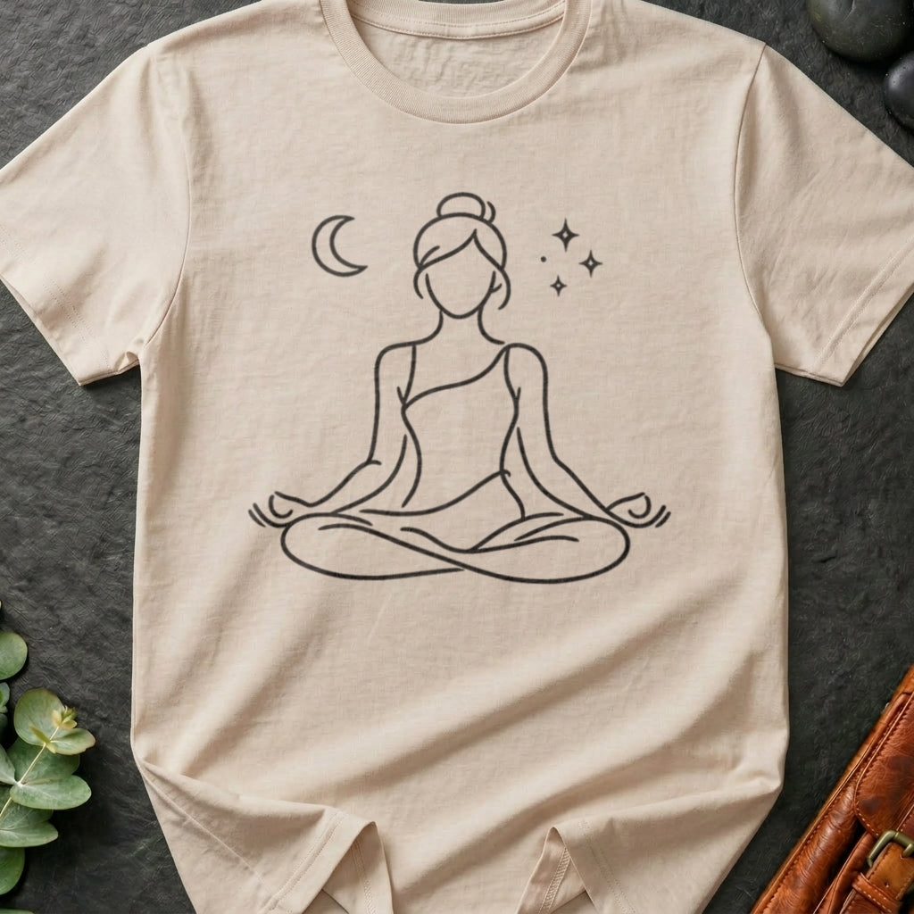 Crescent Moon Meditation T-Shirt