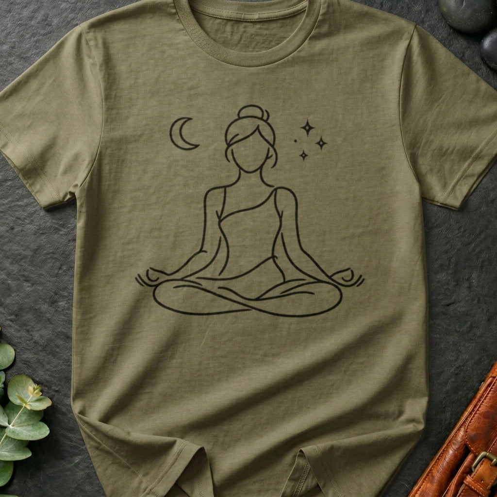 Crescent Moon Meditation T-Shirt