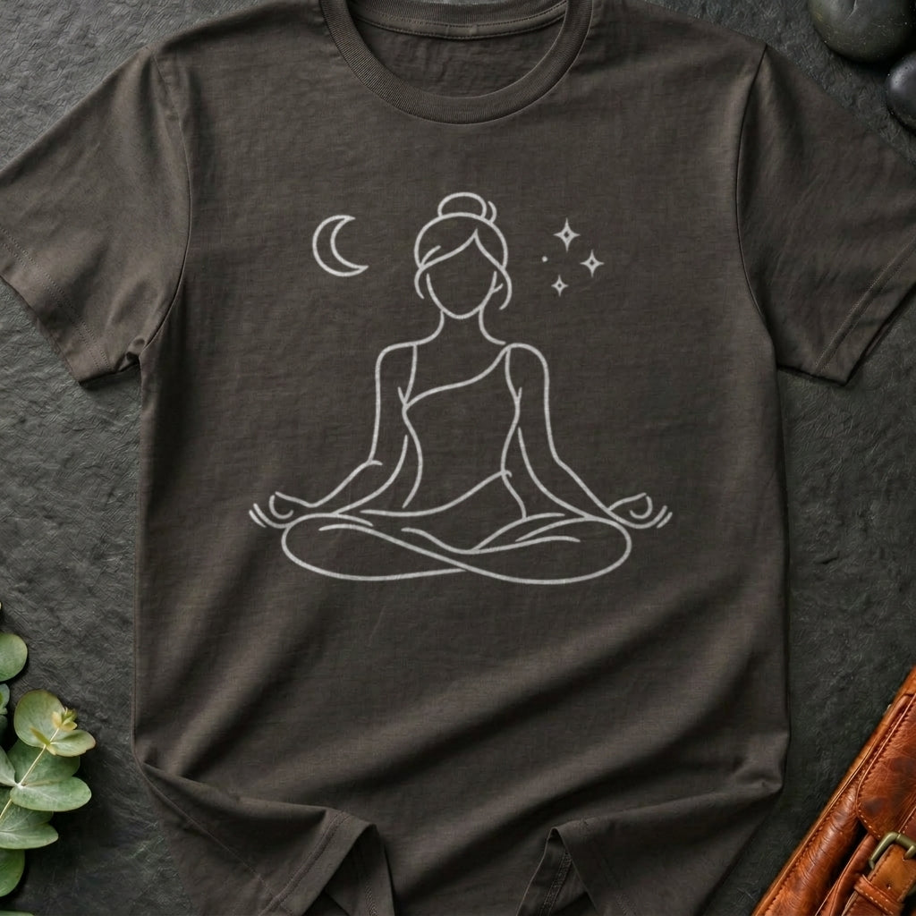 Crescent Moon Meditation T-Shirt