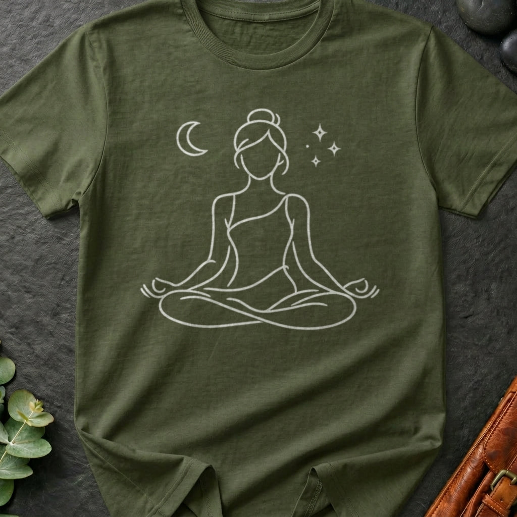 Crescent Moon Meditation T-Shirt