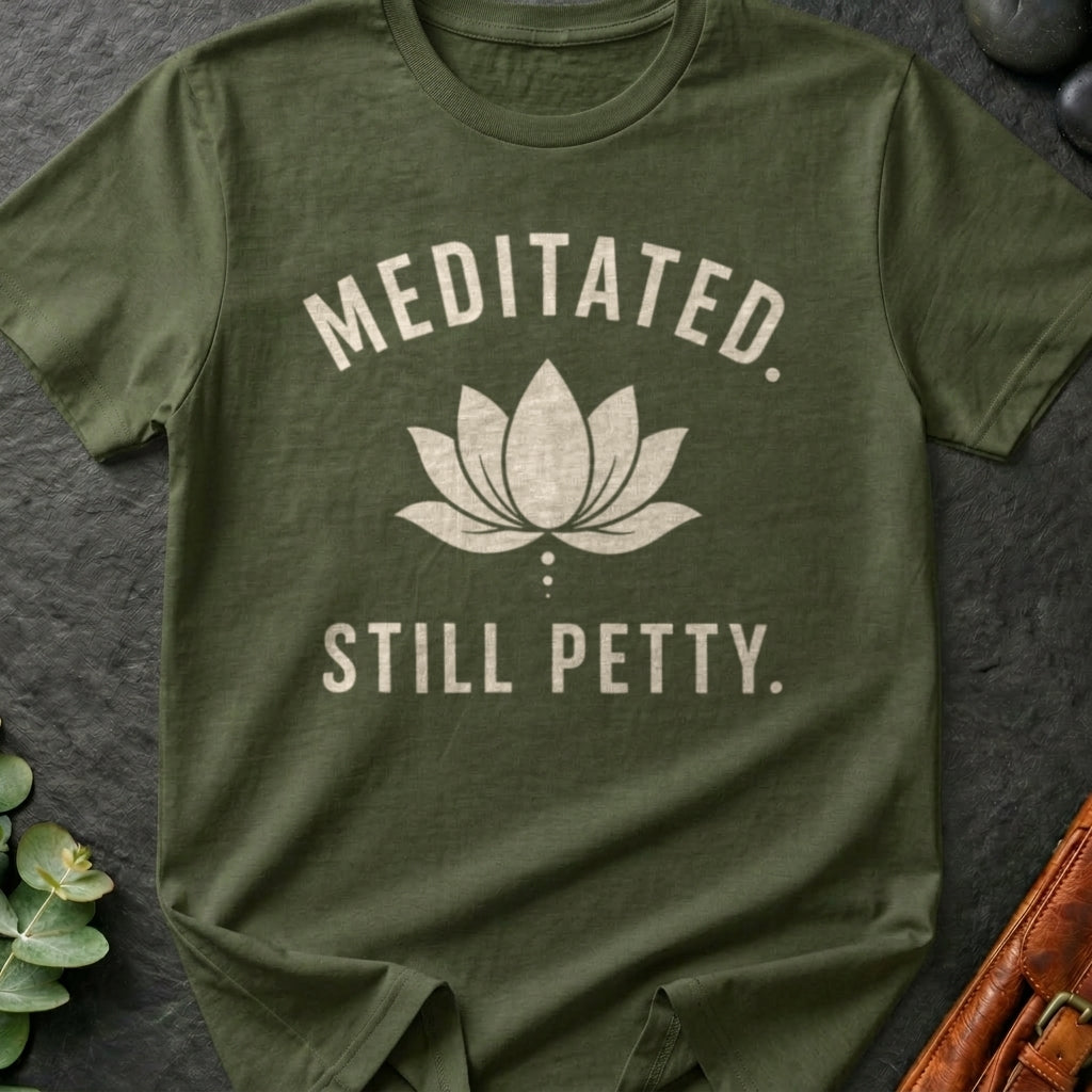 Meditated. Still Petty. T-Shirt