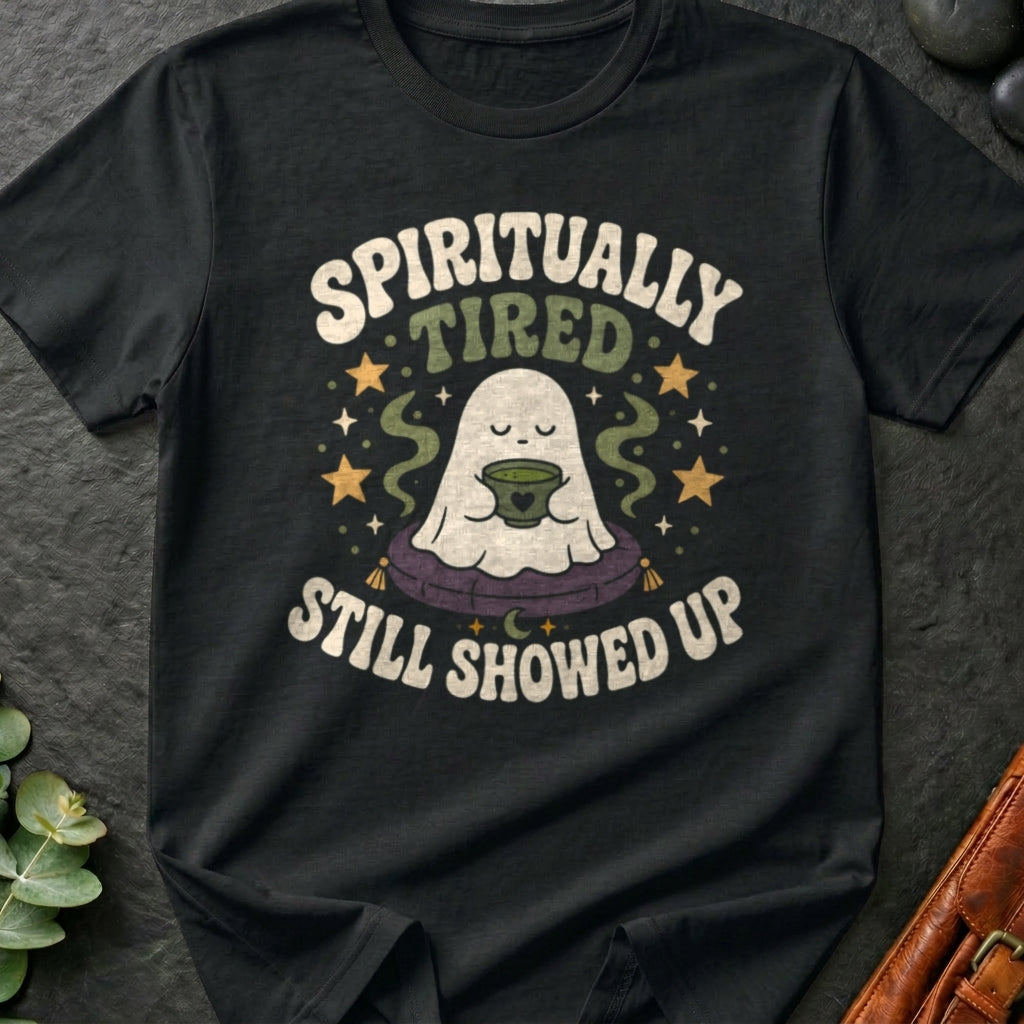 Spiritually Tired, Still Showed Up T-Shirt