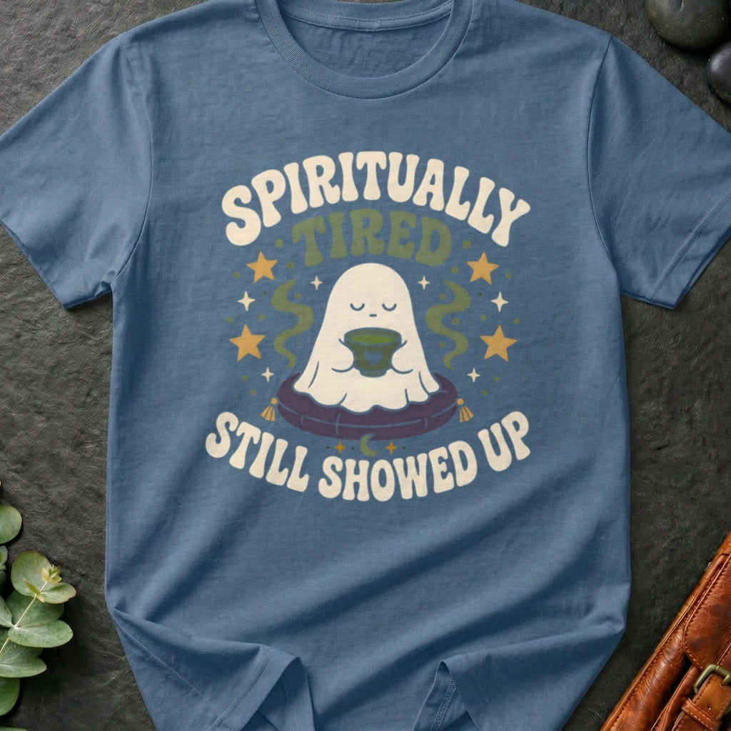Spiritually Tired, Still Showed Up T-Shirt