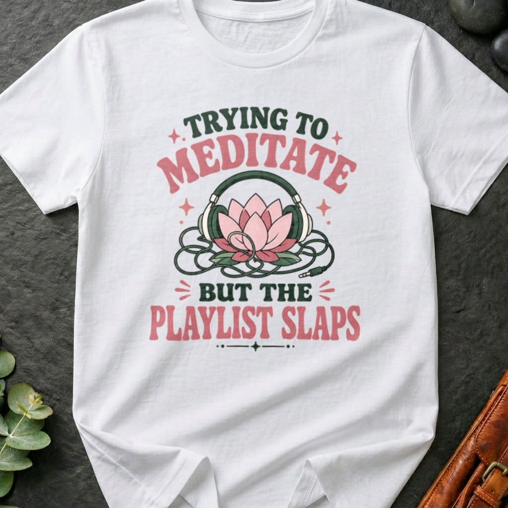Trying To Meditate But The Playlist Slaps T-Shirt