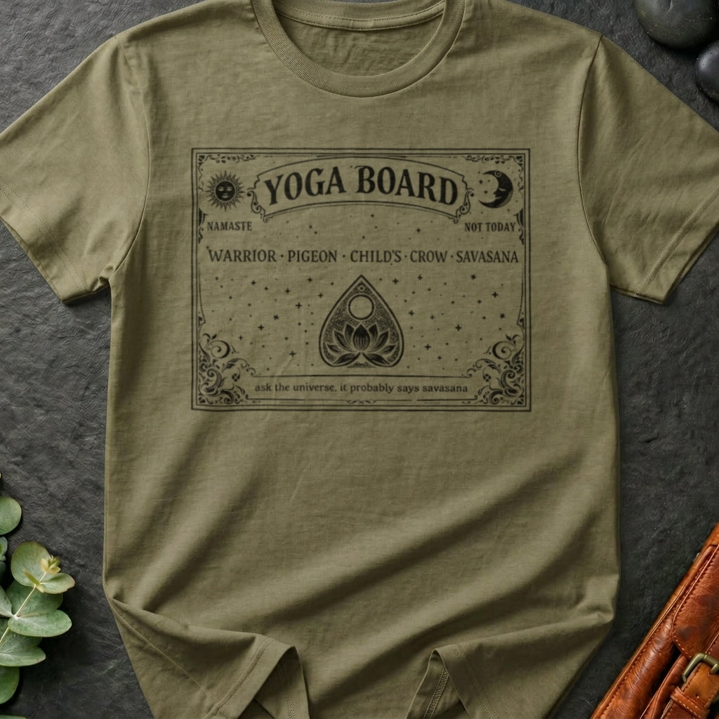 Yoga Board (Ouija Board Parody) T-Shirt