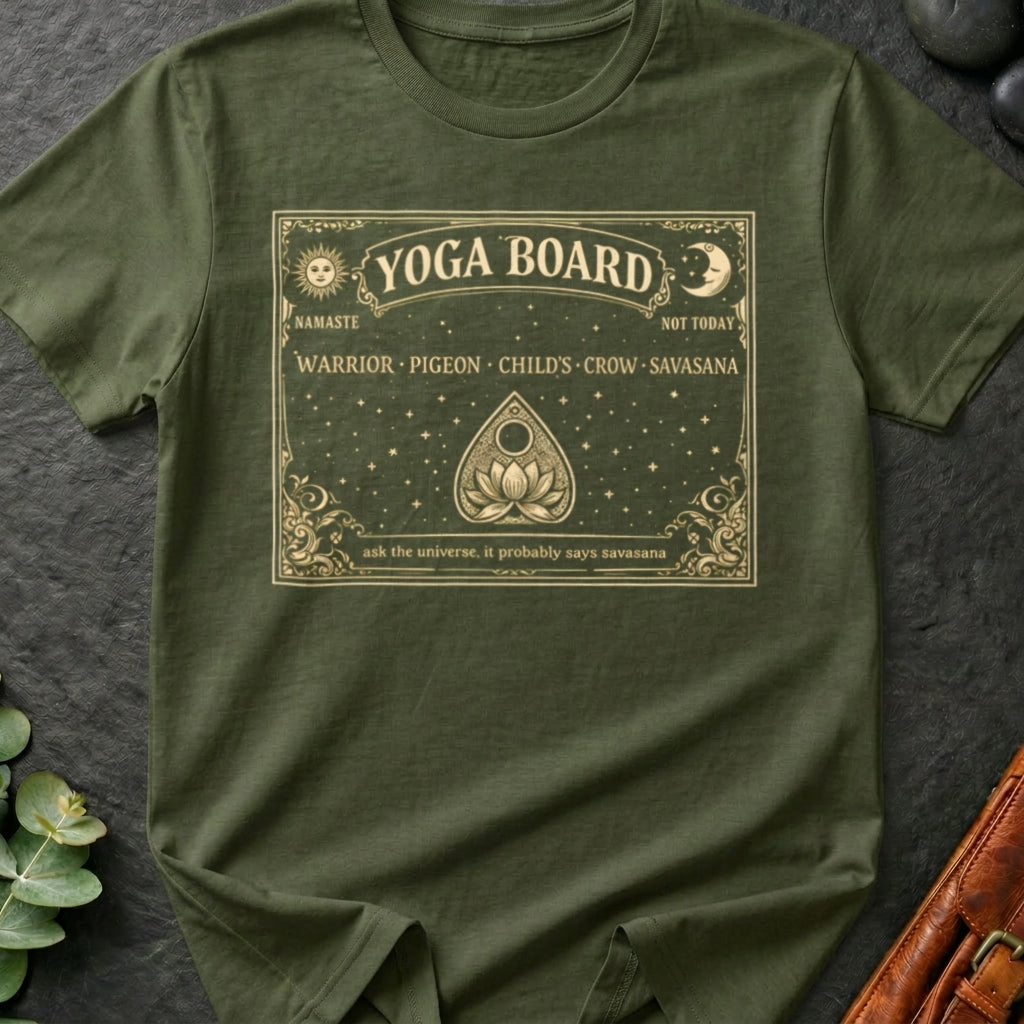 Yoga Board (Ouija Board Parody) T-Shirt