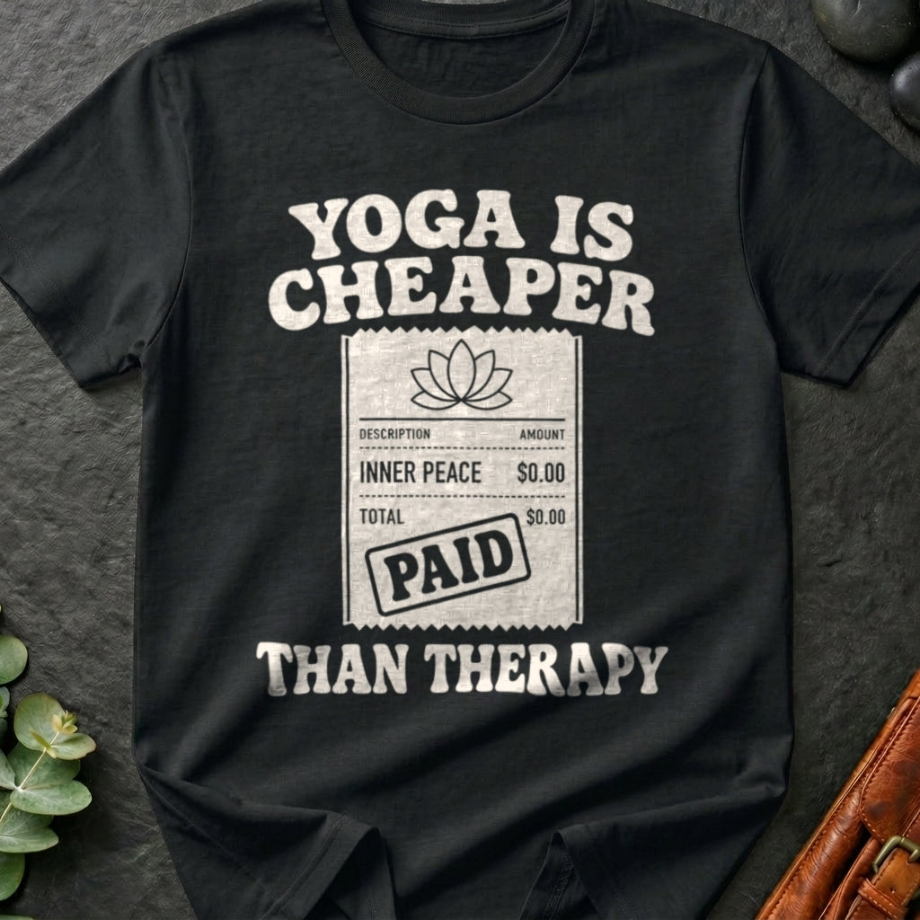 Yoga Is Cheaper Than Therapy T-Shirt