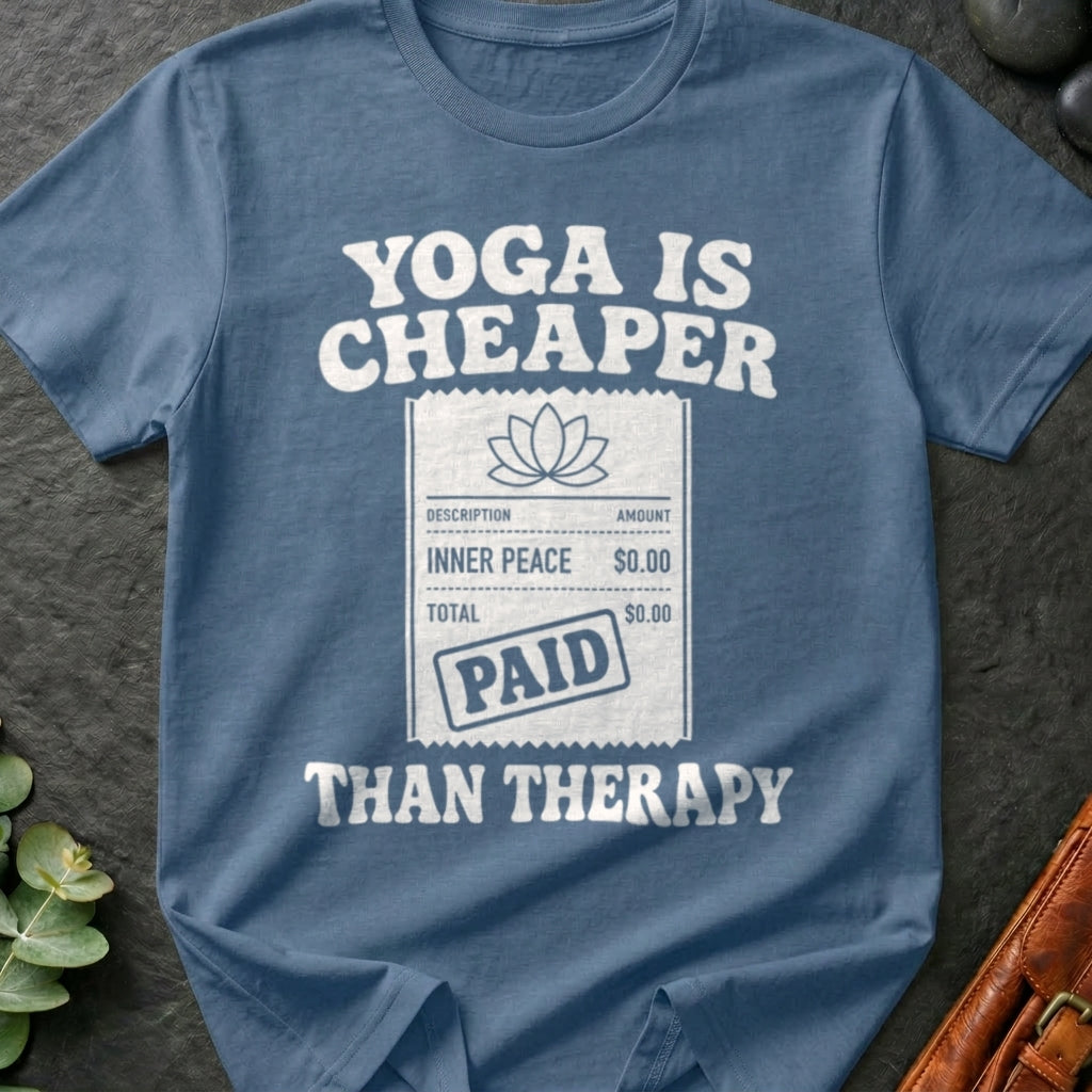 Yoga Is Cheaper Than Therapy T-Shirt