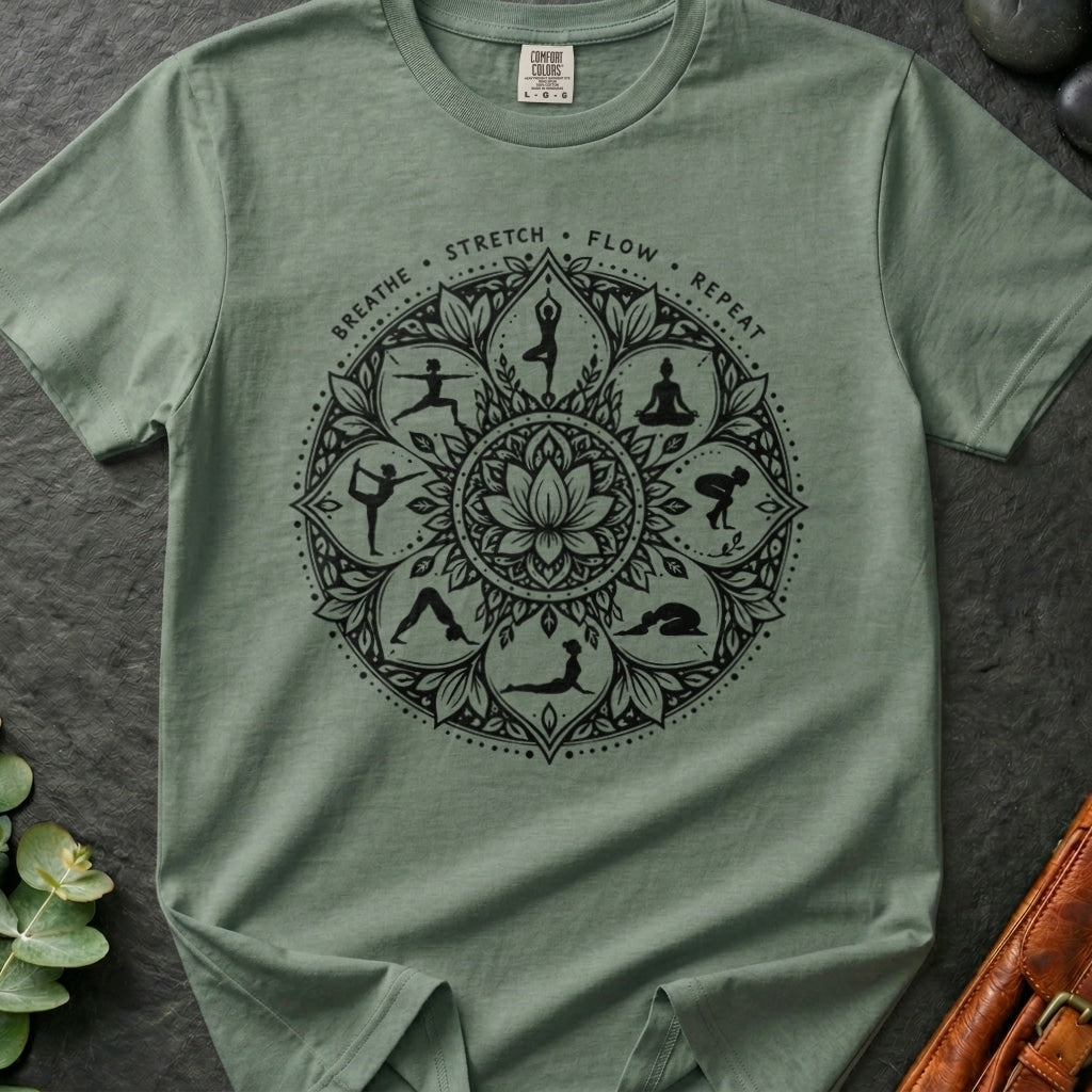 Yoga Lotus Mandala T-Shirt