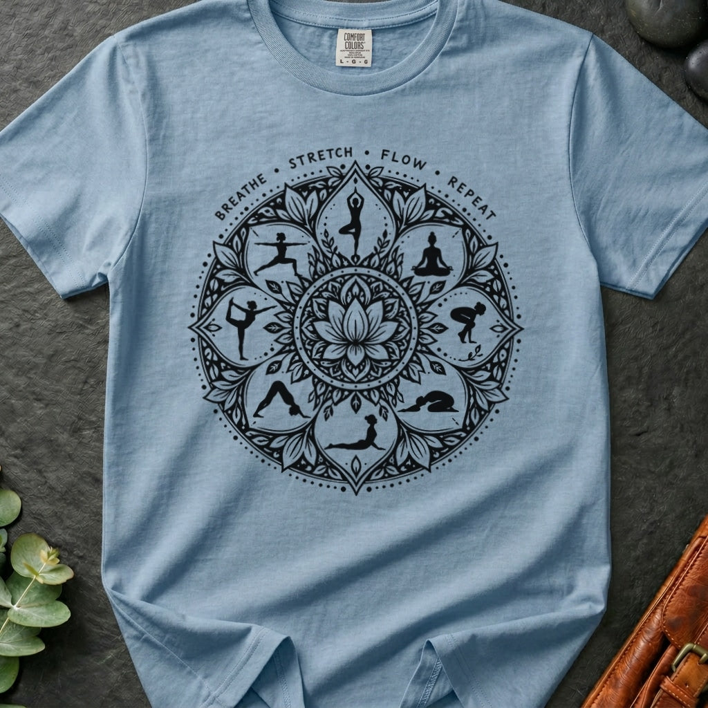 Yoga Lotus Mandala T-Shirt