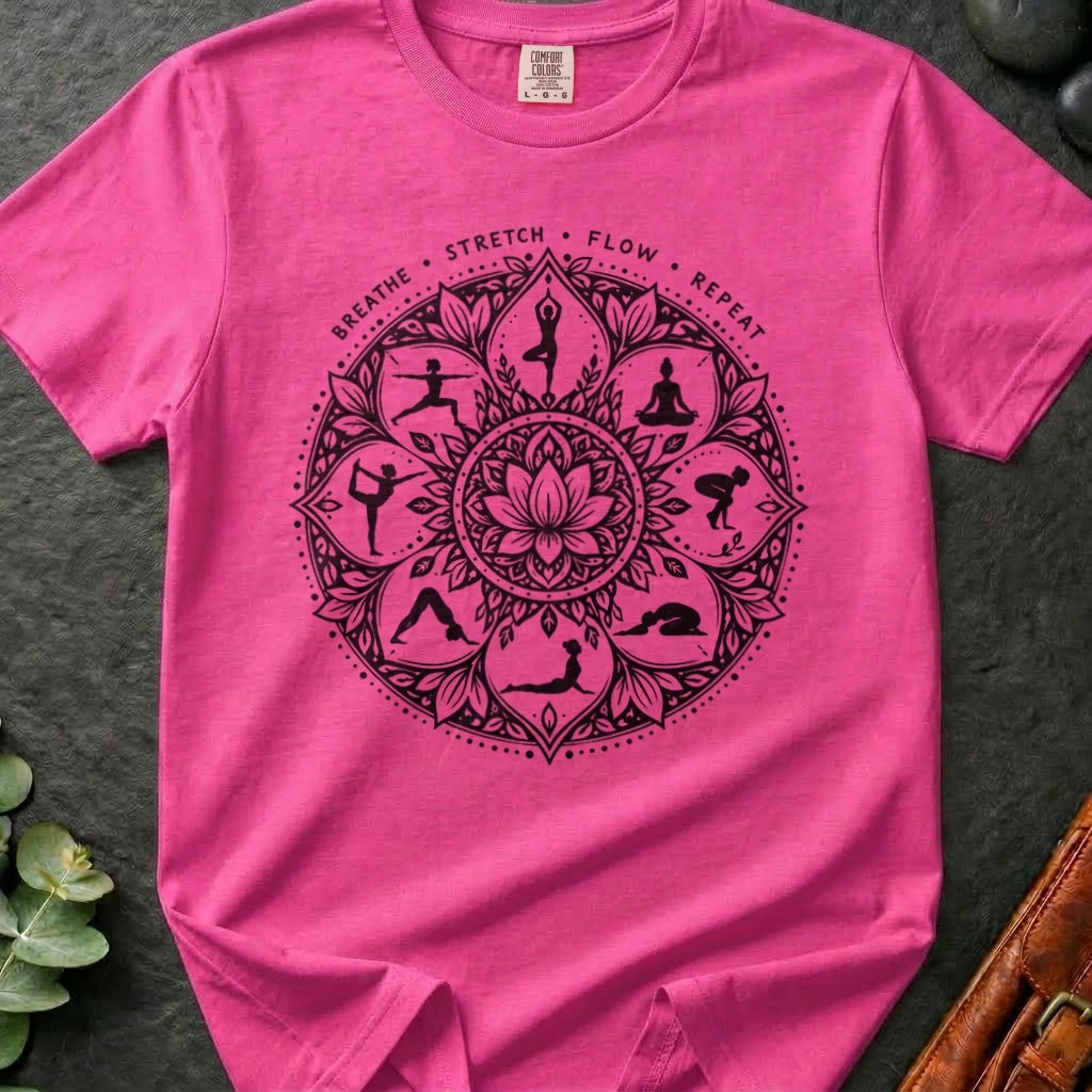 Yoga Lotus Mandala T-Shirt