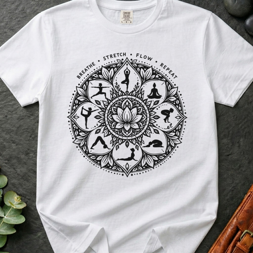 Yoga Lotus Mandala T-Shirt